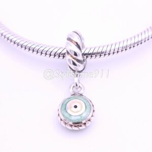 Authentic PANDORA Blue Eye Dangle